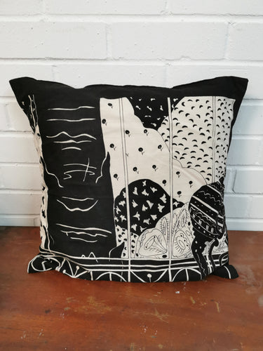 Abstract Monochrome Cushion