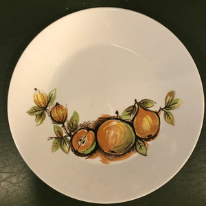 Plate Fruit & Vegetable Pattern 1960s