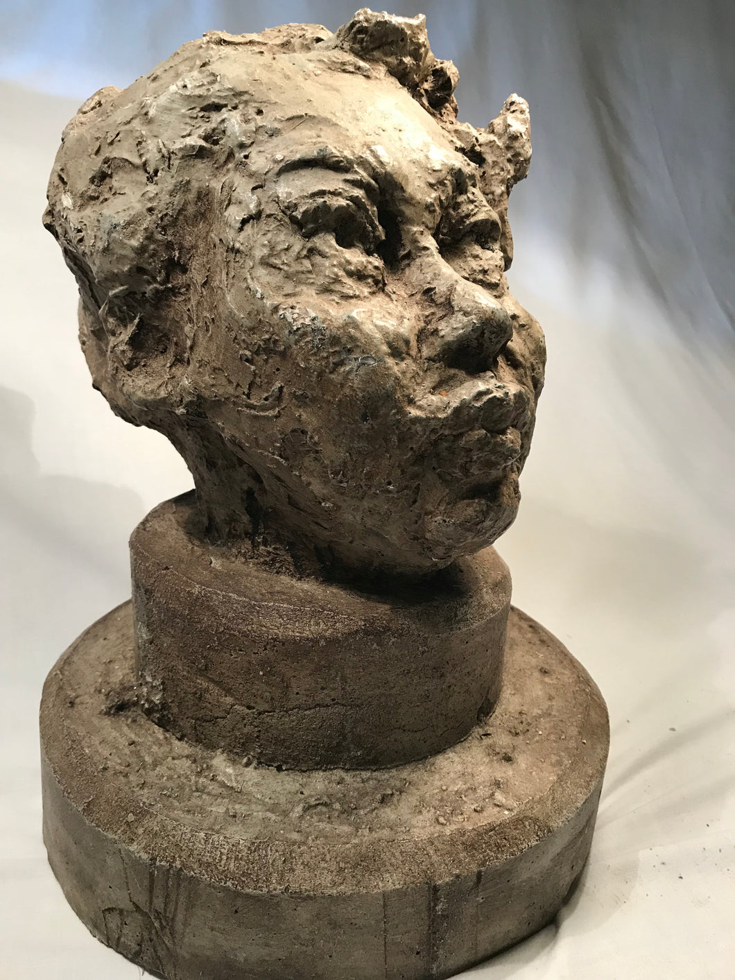 Ceramic Studio Pottery - Large Head of a Woman