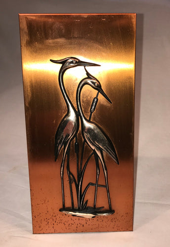 Copper Wall Art - Storks